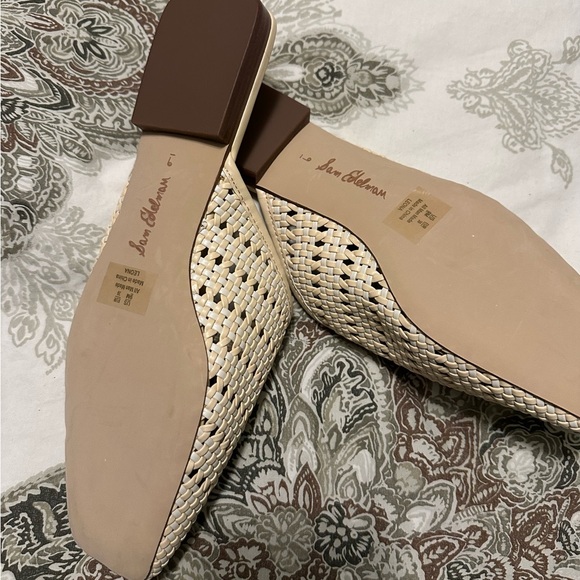 Sam Edelman Cream Woven Mules NEOB - Picture 4 of 5